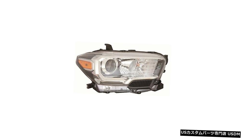 Tail light FIT TOYOTA TACOMA 2018 RIGHT PASSENGER HEADLIGHT HEAD LIGHT LAMP W / O LED DRL FIT TOYOTA TACOMA 2018 RIGHT PASSENGER HEADLIGHT HEAD LIGHT LAMP W/O LED DRL 【並行輸入品】