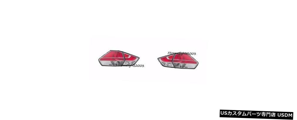 Tail light 日産ROGUE 2014-2016のインナーアウターテールライトリアランプテールライト FITS FOR NISSAN ROGUE 2014-2016 INNER OUTER TAIL LIGHTS REAR LAMPS TAILLIGHTS 【並行輸入品】