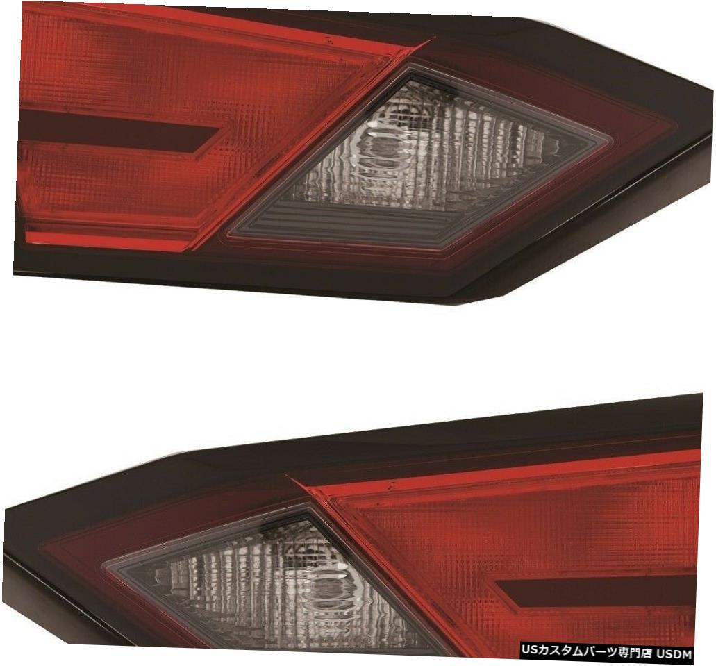 Tail light FIT NISSAN ALTIMA 2019左インナーテールライトトランクランプテールライトペア FIT NISSAN ALTIMA 2019 LEFT RIGHT INNER TAIL LIGHTS TRUNK LAMP TAILLIGHTS PAIR 【並行輸入品】