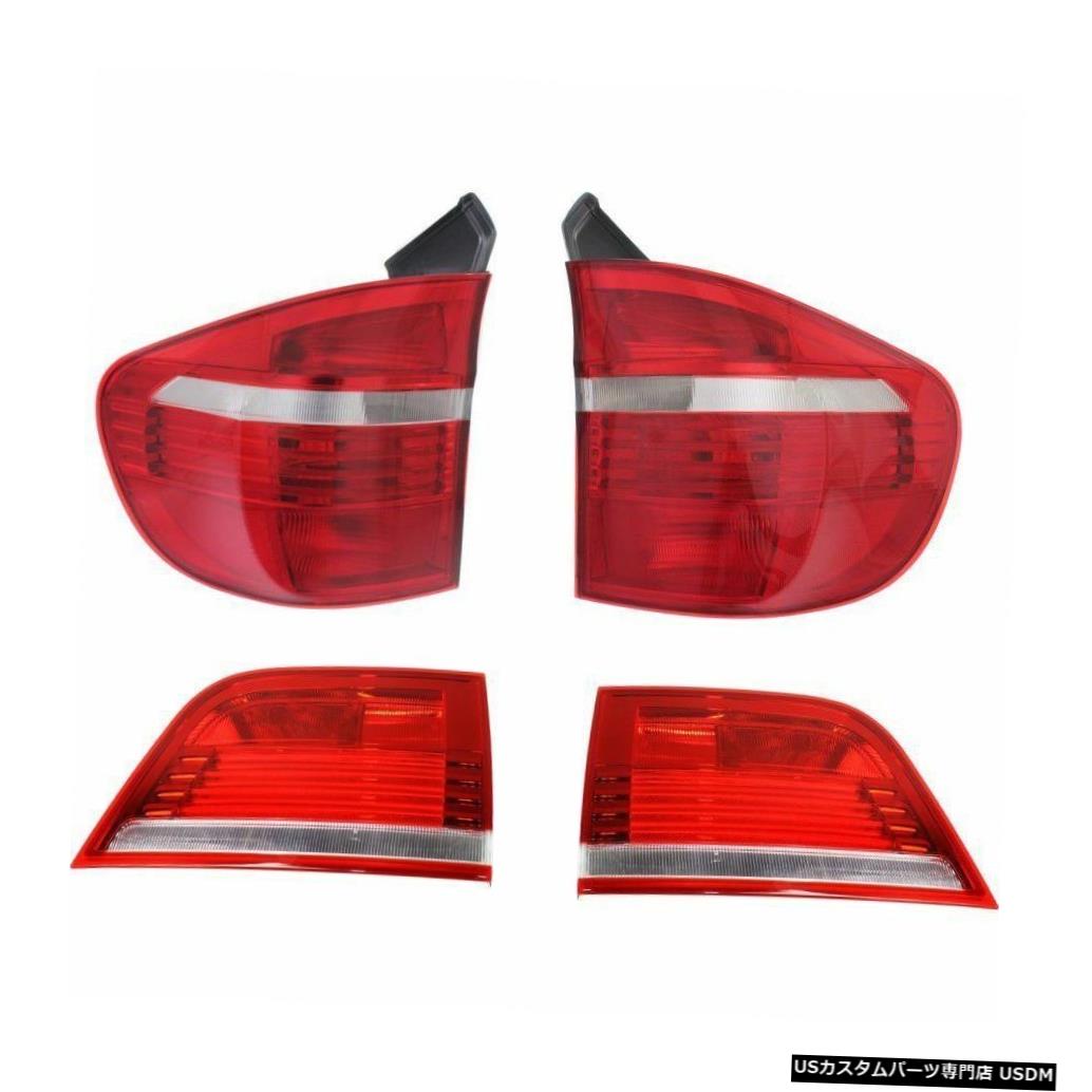 Tail light BMW X5 X-5 E70 2007-2010インナーアウターテールライトテールライトリアランプ4PCセット BMW X5 X-5 E70 2007-2010 INNER OUTER TAILLIGHTS TAIL LIGHTS REAR LAMPS 4PC SET 【並行輸入品】