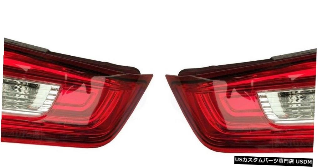 Tail light MITSUBISHI OUTLANDER 2011-2016インナーテールライトテールライトランプリアペア MITSUBISHI OUTLANDER 2011-2016 INNER TAILLIGHTS TAIL LIGHTS LAMPS REAR PAIR 【並行輸入品】