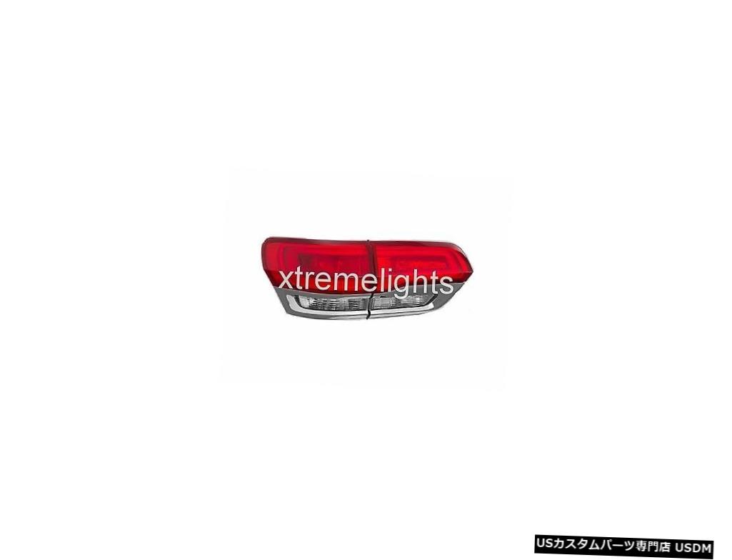 Tail light フィットジープグランドチェロキー2014-2015左ドライバーインナーアウターテールランプリアランプ FITS JEEP GRAND CHEROKEE 2014-2015 LEFT DRIVER INNER OUTER TAILLIGHTS REAR LAMPS 【並行輸入品】