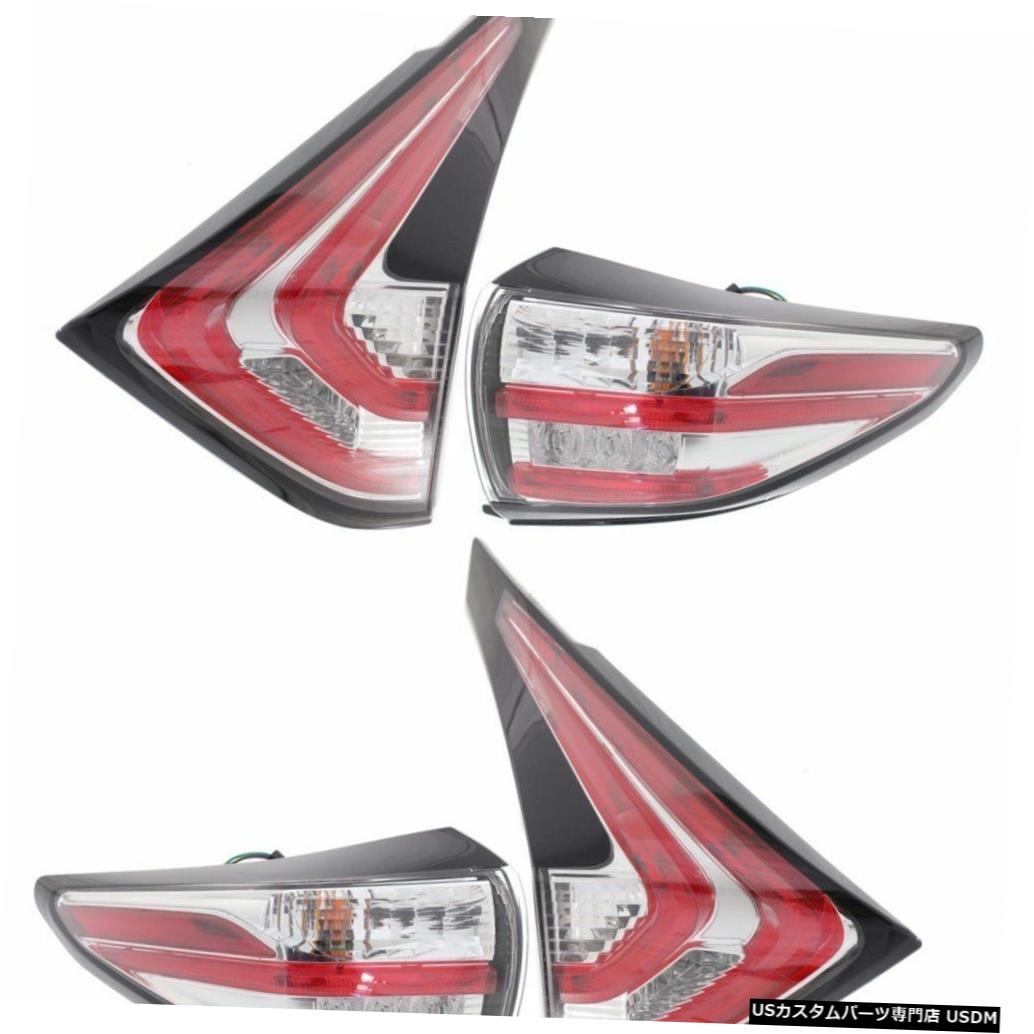 Tail light FITS日産村野2015-2017インナーアウターテールライトテールライトランプ4個セット FITS NISSAN MURANO 2015-2017 INNER OUTER TAIL LIGHTS TAILLIGHTS LAMP 4PC SET 【並行輸入品】
