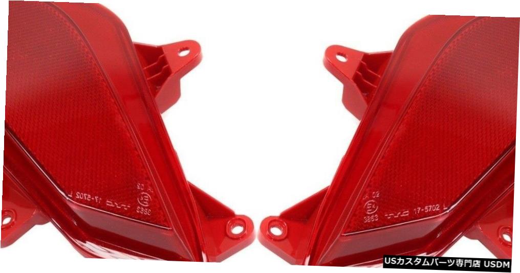 Tail light FIT HYUNDAI SANTA FE 2017-2018左右リアリフレクターバンパーライトペア FIT HYUNDAI SANTA FE 2017-2018 LEFT RIGHT REAR REFLECTORS BUMPER LIGHTS PAIR 【並行輸入品】