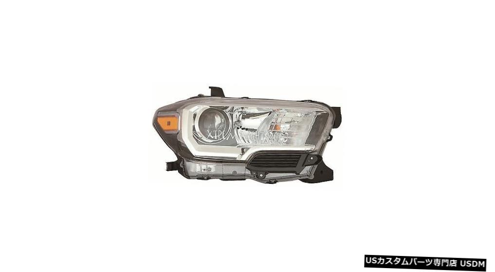 Tail light TOYOTA TACOMA 2016 2017 BLACK RIGHT PASSENGER HEADLIGHT HEAD LIGHT LAMP W / O DRL TOYOTA TACOMA 2016 2017 BLACK RIGHT PASSENGER HEADLIGHT HEAD LIGHT LAMP W/O DRL 【並行輸入品】