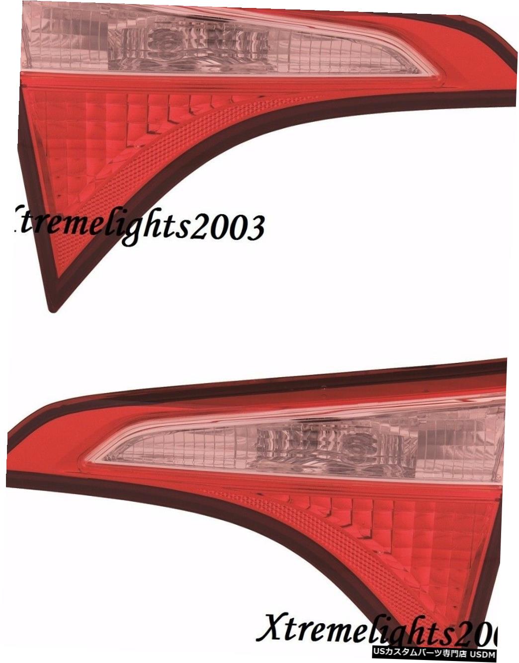 Tail light TOYOTA COROLLA 2017インナーテールライトリアランプテールトランクライトペアセット TOYOTA COROLLA 2017 INNER TAILLIGHTS REAR LAMPS TAIL TRUNK LIGHTS PAIR SET 【並行輸入品】