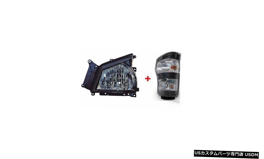 Tail light 2006 2007 GMCトラックWシリーズW3500 W4500ターンシグナルライトヘッドライト左ドライバー 2006 2007 GMC TRUCK W-Series W3500 W4500 TURN SIGNAL LIGHT HEADLIGHT LEFT DRIVER 【並行輸入品】