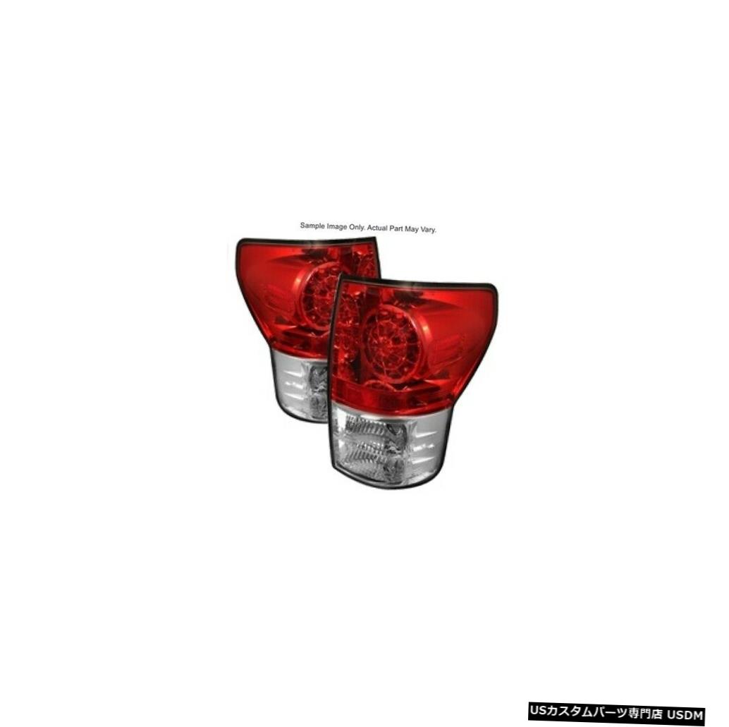 Tail light Spyder 5029607 07-13トヨタタンドラ用LEDテールライト（レッドクリア） Spyder 5029607 LED Tail Lights (Red Clear) For 07-13 Toyota Tundra 【並行輸入品】
