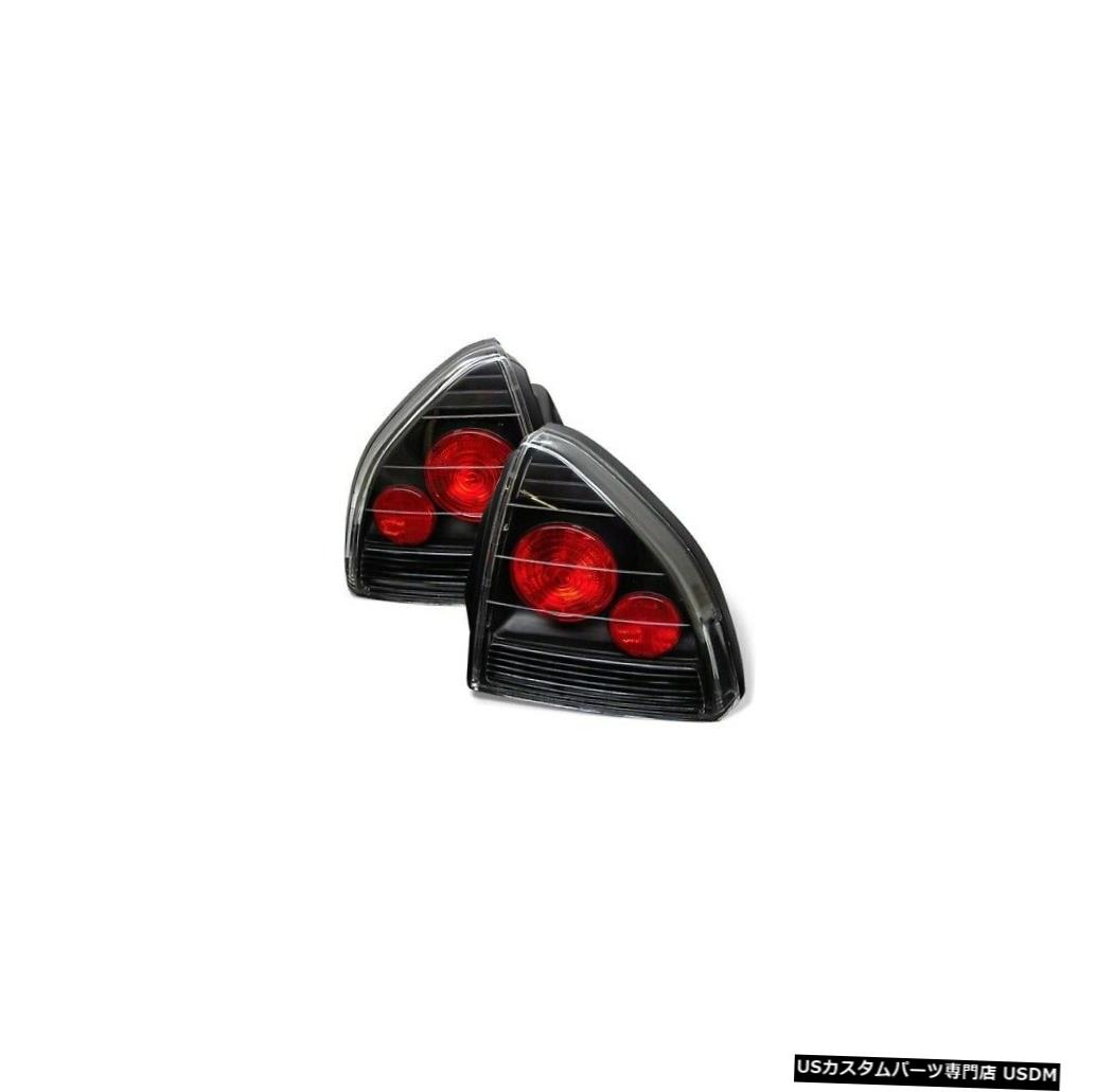 Tail light スパイダー5005229ユーロスタイルテールライト1992-1996ホンダプレリュード2ピースブラック Spyder 5005229 Euro Style Tail Lights Black For 1992-1996 Honda Prelude 2pc NEW 【並行輸入品】