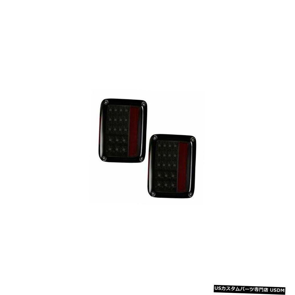 Tail light Recon 264234BK LEDテールライトキットスモークレンズ（2007-2018 Jeep Wrangler JK用） Recon 264234BK LED Tail Light Kit Smoked Lens for 2007-2018 Jeep Wrangler JK 【並行輸入品】