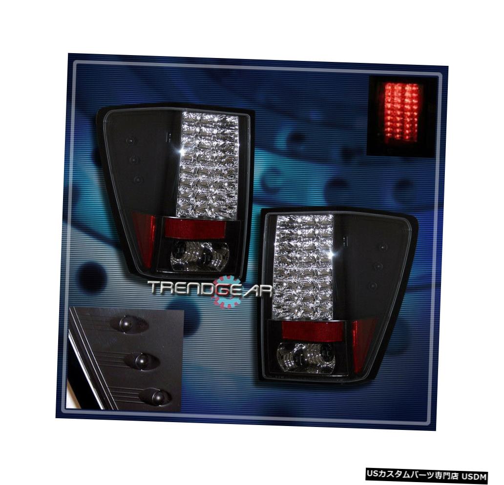 Tail light 2007-2010年のジープグランドチェロキーSUV LEDテールブレーキライトリアランプブラック FOR 2007-2010 JEEP GRAND CHEROKEE SUV LED TAIL BRAKE LIGHT REAR LAMP BLACK 【並行輸入品】
