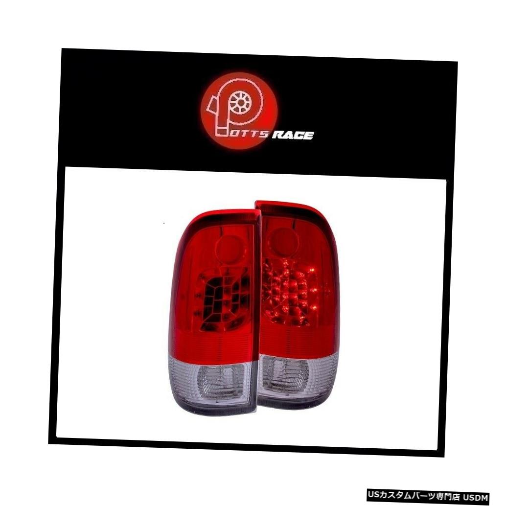 Tail light Anzo 311025-クローム/レッドLEDテールライトはフォードF-350スーパーデューティ1999-2007に適合 Anzo 311025 - Chrome/Red LED Tail Lights Fits Ford F-350 Super Duty 1999-2007 【並行輸入品】