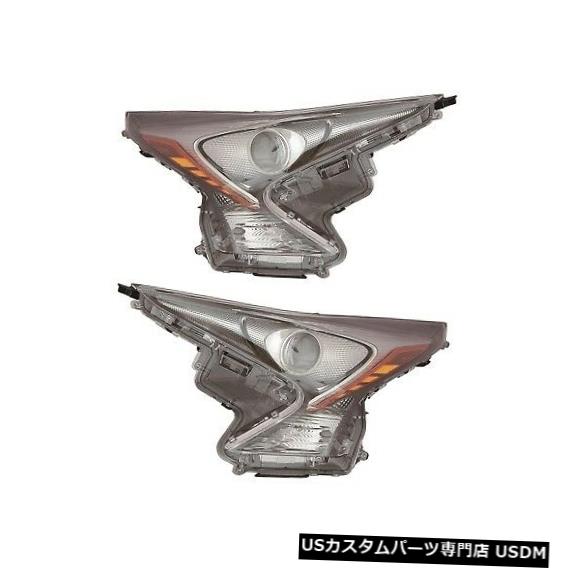 ヘッドライト TOYOTA PRIUS 2016-2018 BASE ECO HEADLIGHT LEFT RIGHT HEADLIGHTSヘッドランプペア TOYOTA PRIUS 2016-2018 BASE ECO HEADLIGHT LEFT RIGHT HEADLIGHTS HEAD LAMPS PAIR 【並行輸入品】