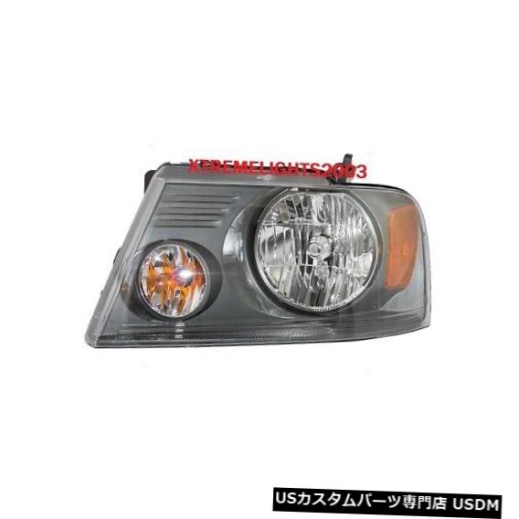 ヘッドライト フォードF150 2007-2008シャドウグレー左ドライバーヘッドライトヘッドライトランプ FORD F150 2007-2008 SHADOW GRAY LEFT DRIVER HEADLIGHT HEAD LIGHT LAMP 【並行輸入品】