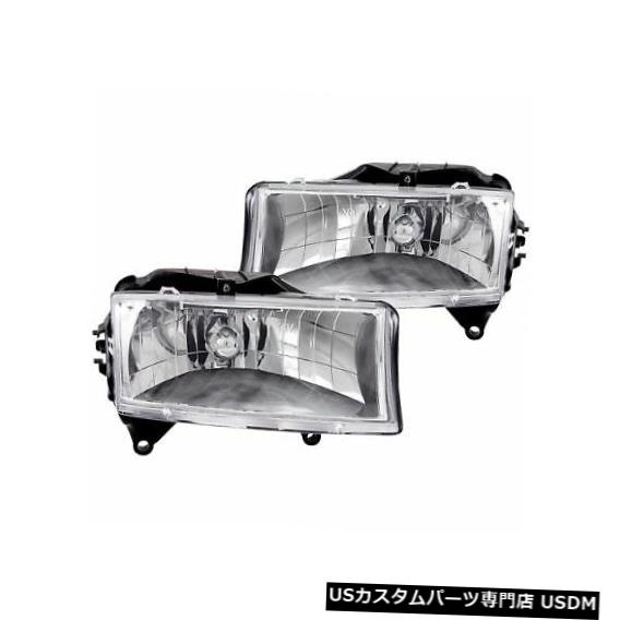 ヘッドライト Anzo 111021クリスタルヘッドライトセットクリアレンズクロームハウジングペア Anzo 111021 Crystal Headlight Set Clear Lens Chrome Housing Pair 【並行輸入品】