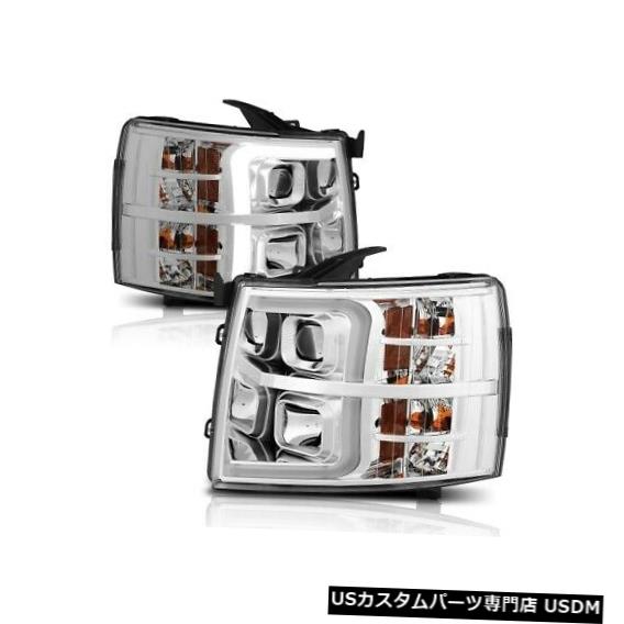 ヘッドライト Anzo 111411プロジェクターヘッドライトセット、アンバー付き07-13シルバラード3500 HD NEW Anzo 111411 Projector Headlight Set w/Amber For 07-13 Silverado 3500 HD NEW 【並行輸入品】