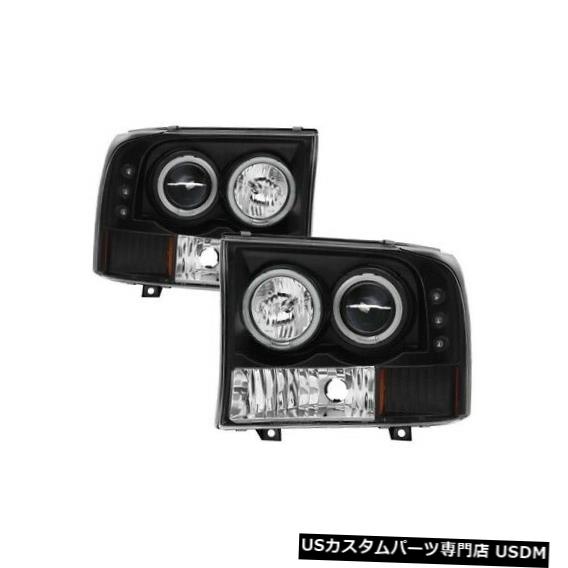ヘッドライト スパイダー5030122 00-04エクスカーション2ピース用のCCFL Halo LEDプロジェクターヘッドライトブロックNEW Spyder 5030122 CCFL Halo LED Projector Headlight Blk For 00-04 Excursion 2pc NEW 【並行輸入品】