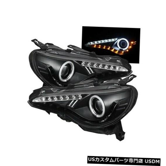 ヘッドライト Spyder 5075444 CCFL Halo DRL LEDプロジェクターヘッドライトブロック（13-14 BRZ用）NEW Spyder 5075444 CCFL Halo DRL LED Projector Headlight Blk For 13-14 BRZ NEW 【並行輸入品】