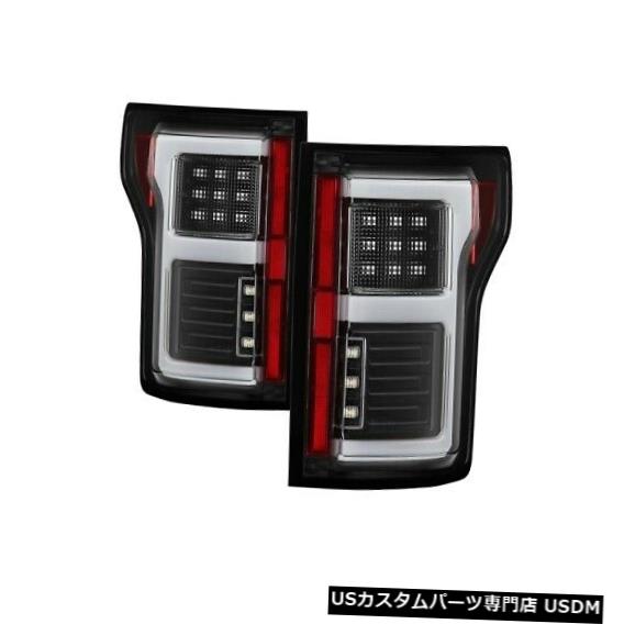 ヘッドライト スパイダー5085313 LEDテールライトブラック（15-18フォードF-150用）NEW Spyder 5085313 LED Tail Lights Black For 15-18 Ford F-150 NEW 【並行輸入品】