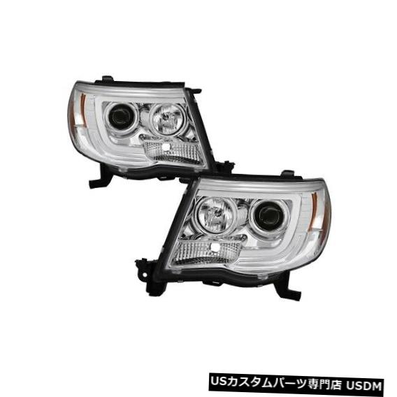 ヘッドライト スパイダー5084668プロジェクターヘッドライトV2クロム05-11トヨタタコマNEW Spyder 5084668 Projector Headlights V2 Chrome For 05-11 Toyota Tacoma NEW 【並行輸入品】