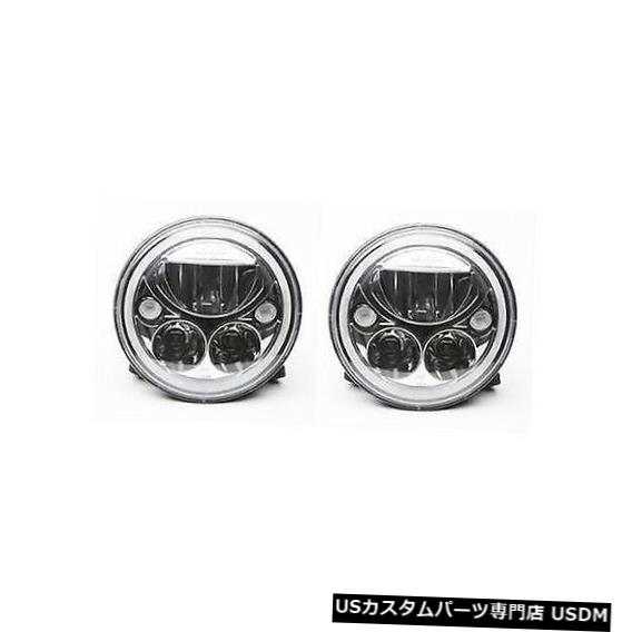 ヘッドライト Vision X 9892443-7インチペアのラウンドボルテックスブラッククロームフェイスLedヘッドライト（低） Vision X 9892443 -Pair Of 7" Round Vortex Black Chrome Face Led Headlight W/ Low 【並行輸入品】｜カスタムパーツ WORLD倉庫