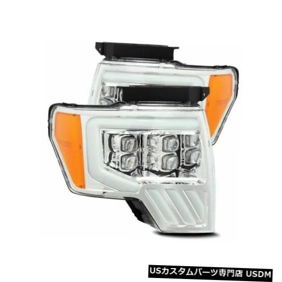 ヘッドライト アルファレックス880191 NOVAシリーズLEDプロジェクターヘッドライトクローム09-14フォードF150 Alpha Rex 880191 NOVA-Series LED Projector Headlights Chrome For 09-14 Ford F150 【並行輸入品】