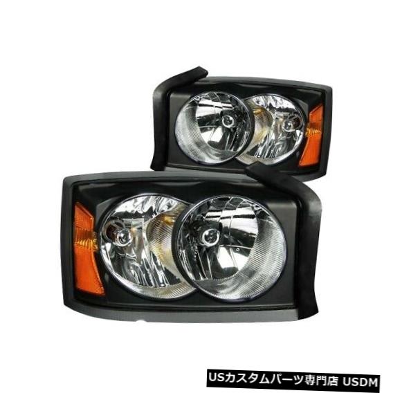 ヘッドライト Anzo 111105 Crystal Headlight Set 2pc for 05-06 Dodge Dakota NEW Anzo 111105 Crystal Headlight Set 2pc For 05-06 Dodge Dakota NEW 【並行輸入品】