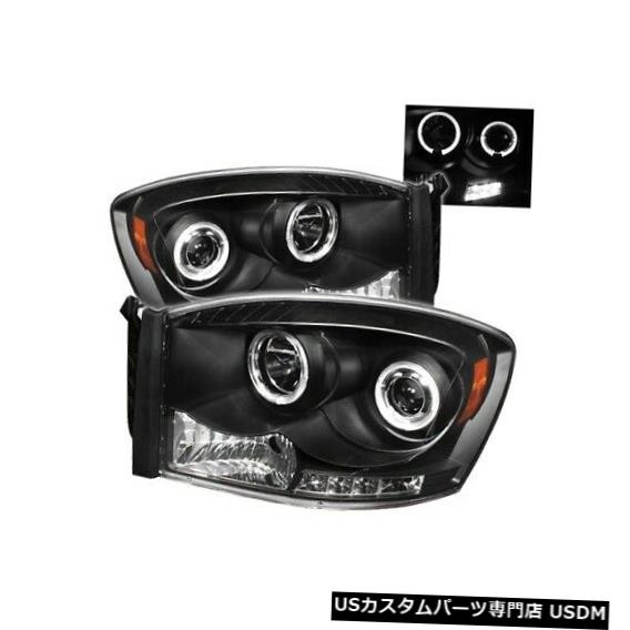 ヘッドライト Spyder 5010001 Halo LEDプロジェクターヘッドライトブラック06-09 Ram 3500 2pc NEW Spyder 5010001 Halo LED Projector Headlight Black For 06-09 Ram 3500 2pc NEW 【並行輸入品】