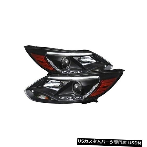 ヘッドライト スパイダー5072832 DRL LEDプロジェクターヘッドライトブラック12-14フォードフォーカス2個用NEW Spyder 5072832 DRL LED Projector Headlights Black For 12-14 Ford Focus 2pc NEW 【並行輸入品】