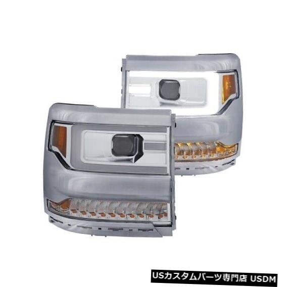 ヘッドライト Anzo 111374プロジェクターヘッドライトセットクリアレンズ（16-18 Silverado 1500用）NEW Anzo 111374 Projector Headlight Set Clear Lens For 16-18 Silverado 1500 NEW 【並行輸入品】