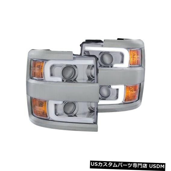 ヘッドライト 15-19シェビーシルバラード3500 HD用Anzo 111360プロジェクターヘッドライトセットNEW Anzo 111360 Projector Headlight Set For 15-19 Chevy Silverado 3500 HD NEW 【並行輸入品】