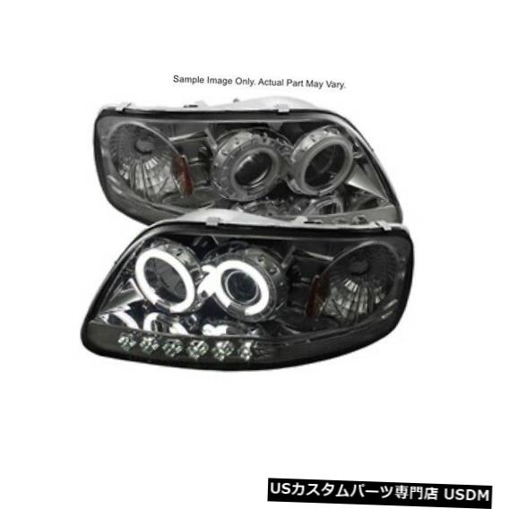 ヘッドライト スパイダー5042033 CCFLハロープロジェクターヘッドライトクローム/ 97-03フォードF150のスモーク Spyder 5042033 CCFL Halo Projector Headlights Chrome/Smoked For 97-03 Ford F150 【並行輸入品】