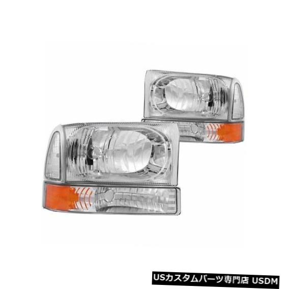 ヘッドライト Anzo 111081クリスタルヘッドライトセットクリアレンズクロームハウジングペア2個 Anzo 111081 Crystal Headlight Set Clear Lens Chrome Housing Pair 2pc 【並行輸入品】