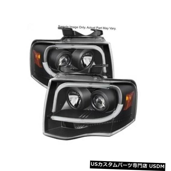 ヘッドライト スパイダー5079503 DRLプロジェクターヘッドライト07-13フォードエクスペディション Spyder 5079503 DRL Projector Headlights 07-13 Ford Expedition 【並行輸入品】