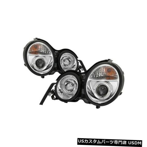 ヘッドライト スパイダー5011282 Haloプロジェクターヘッドライトブラック98?99 MB E430 2個用NEW Spyder 5011282 Halo Projector Headlight Black For 98-99 MB E430 2pc NEW 【並行輸入品】