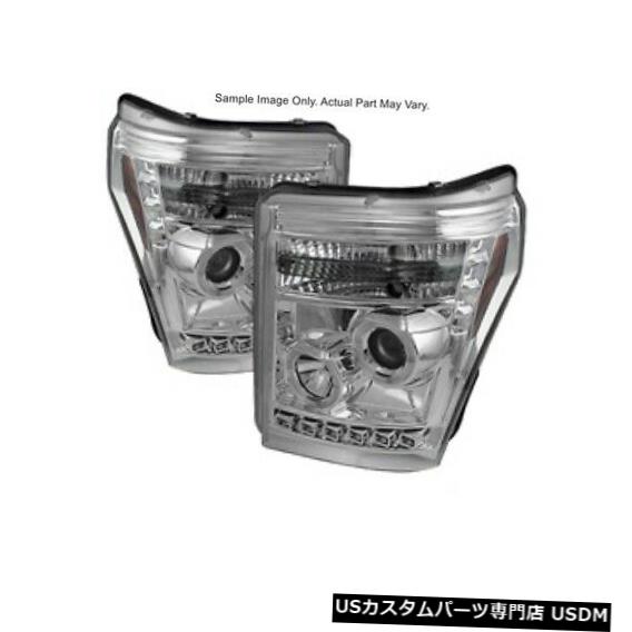 ヘッドライト Spyder 5071736 11-16 F-250 / F-350 / F450 SD用プロジェクターヘッドライト(クローム) Spyder 5071736 Projector Headlights (Chrome) For 11-16 F-250/F-350/F450 SD 【並行輸入品】