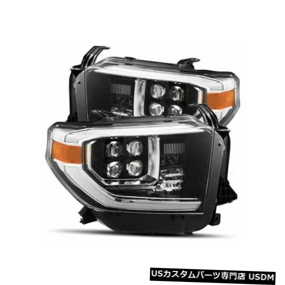 ヘッドライト Alpha Rex 880772 14-19ツンドラ用NOVAシリーズLEDプロジェクターヘッドライトジェットブラック Alpha Rex 880772 NOVA-Series LED Projector Headlights Jet Black For 14-19 Tundra 【並行輸入品】