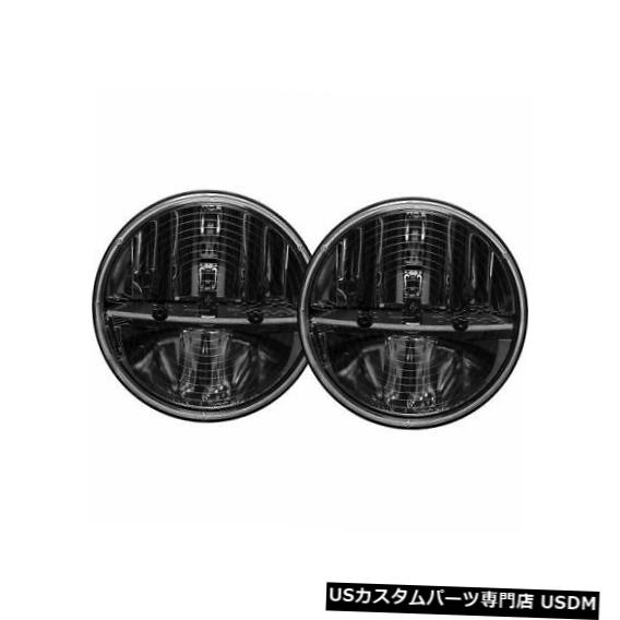 ヘッドライト Rigid Industries 55008 7インチラウンドヘッドライトヒーター（ペア）-非JK NEW Rigid Industries 55008 7 Inch Round Headlight Heated (Pair) - Non JK NEW 【並行輸入品】