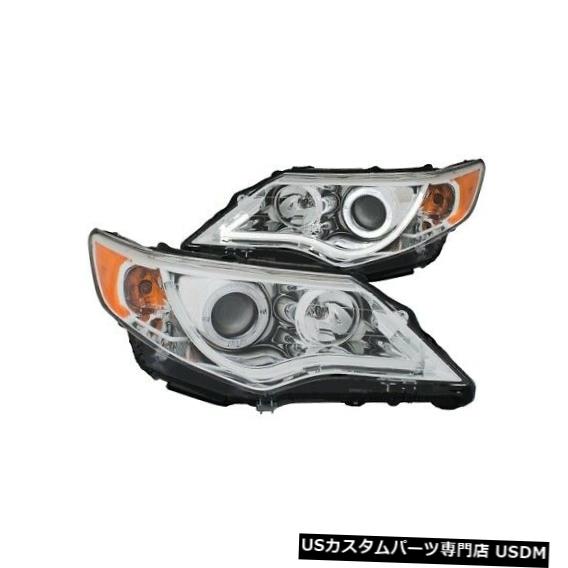 ヘッドライト Anzo 121513プロジェクターヘッドライトセットw /ハロークリアレンズ12-13トヨタカムリ用NEW Anzo 121513 Projector Headlight Set w/Halo Clear Lens For 12-13 Toyota Camry NEW 【並行輸入品】