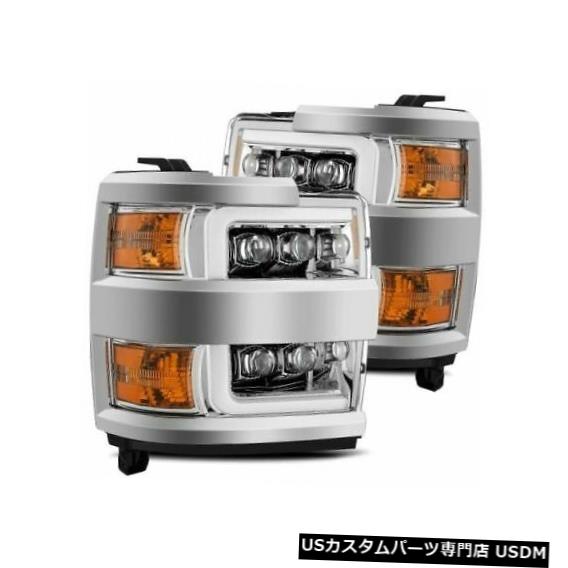 ヘッドライト Alpha Rex 880216 NOVAシリーズLEDヘッドライトクローム15歳以上用Silverado 2500 3500 Alpha Rex 880216 NOVA-Series LED Headlights Chrome For 15+ Silverado 2500 3500 【並行輸入品】