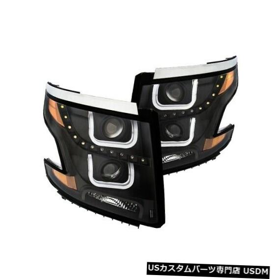 ヘッドライト Anzo 111340プロジェクターヘッドライトセットアンバー2pc 15-19シェビータホ用Uバー付きNEW Anzo 111340 Projector Headlight Set Amber 2pc w/U-Bar For 15-19 Chevy Tahoe NEW 【並行輸入品】