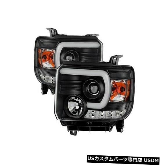 ヘッドライト スパイダー5080851プロジェクターヘッドライトブラック2014-2015 GMCシエラ3500 HD新 Spyder 5080851 Projector Headlights Black For 2014-2015 GMC Sierra 3500 HD NEW 【並行輸入品】