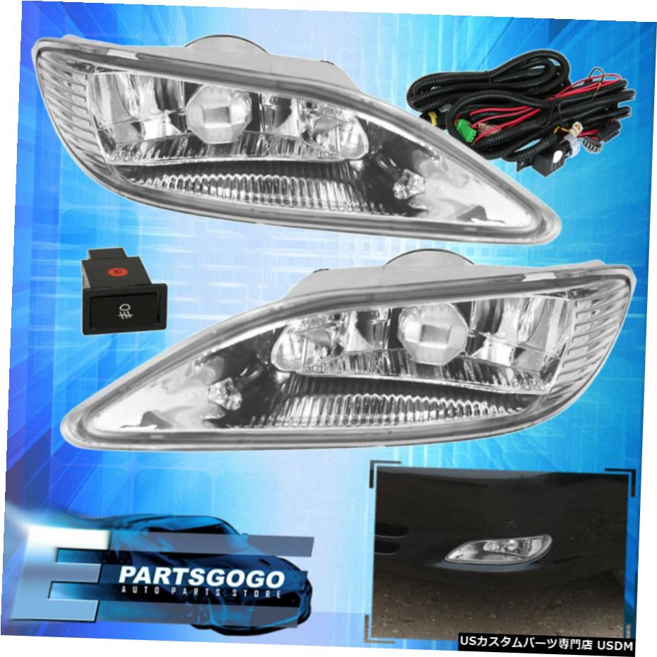 02 03ソラーラ/ 02-04カムリ/カローラ05から08 JDMバンパークロームフォグランプランプのため For 02 03 Solara / 02-04 Camry / 05-08 Corolla JDM Bumper Chrome Fog Lights Lamp 【並行輸入品】