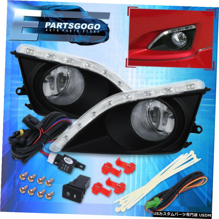 09-10のためのトヨタカローラLED DRLフォグランプランプアセンブリのw /ワイヤーハーネスキット For 09-10 Toyota Corolla LED DRL Fog Lights Lamps Assembly w/ Wiring Harness Kit 【並行輸入品】