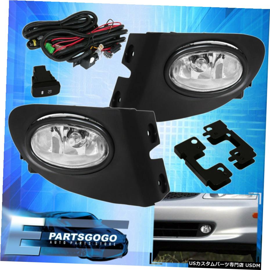 02-05ホンダシビックSI 3DR JDMイエローバンパーフォグランプランプ+ワイヤーハーネス用 For 02-05 Honda Civic SI 3DR JDM Yellow Bumper Fog Lights Lamps + Wiring Harness 【並行輸入品】