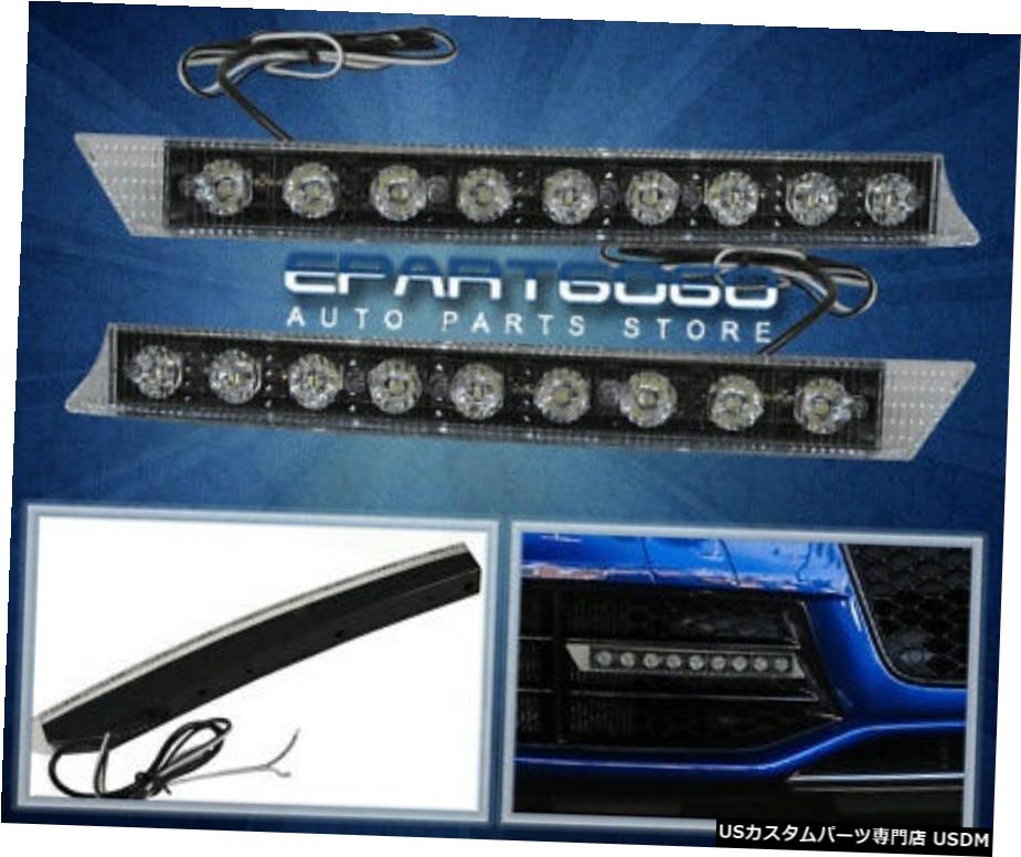 ラグジュアリーフロントリアバンパーエクステリアマウントLED駆動フォグランプランプを実行します Luxury Front Rear Bumpers Exterior Mount Led Driving Running Fog Lights Lamps 【並行輸入品】