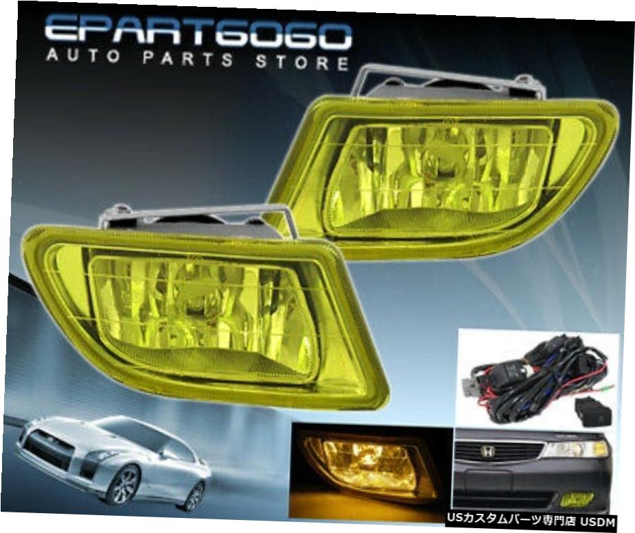 99から04ホンダオデッセイJDMイエローレンズフロントフォグライトランプ+スイッチ配線用 For 99-04 Honda Odyssey Jdm Yellow Lens Front Fog Light Lamps + Switch Wiring 【並行輸入品】 32,175円