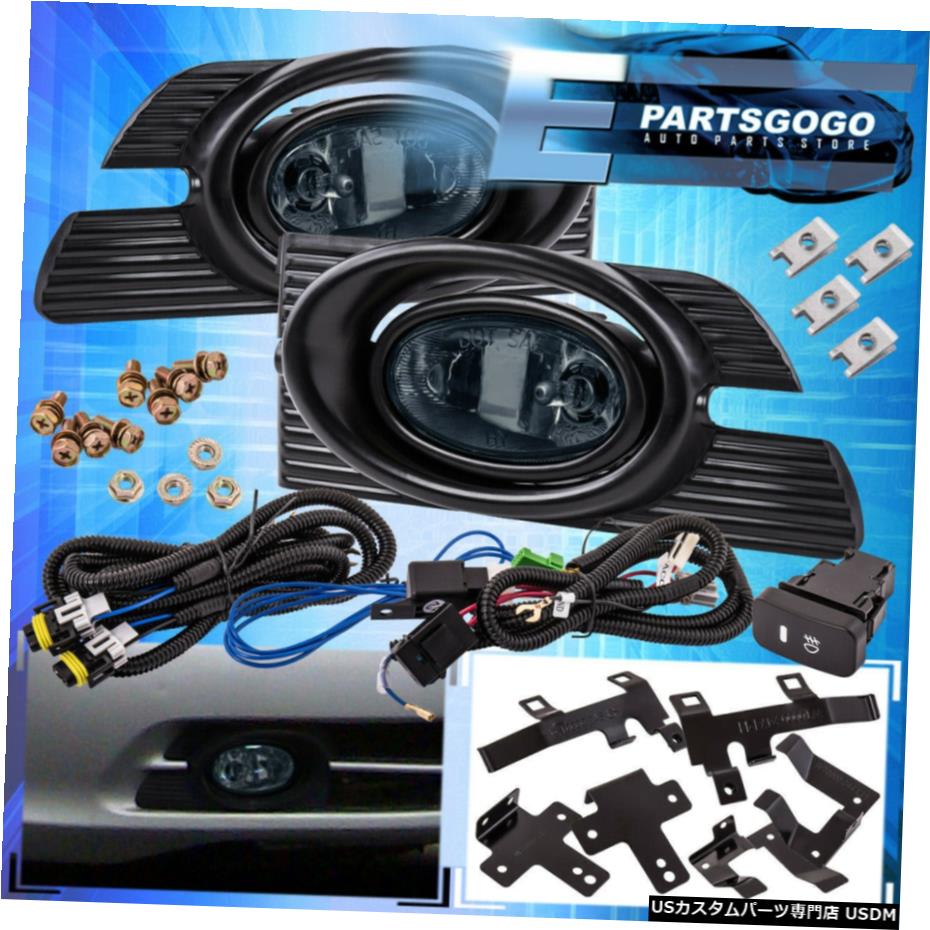 01-02アコード4DR CG用のレンズJDMドライビングバンパーフォグランプランプ+配線スモーク For 01-02 Accord 4DR CG Smoke Lens JDM Driving Bumper Fog Lights Lamps + Wiring 【並行輸入品】