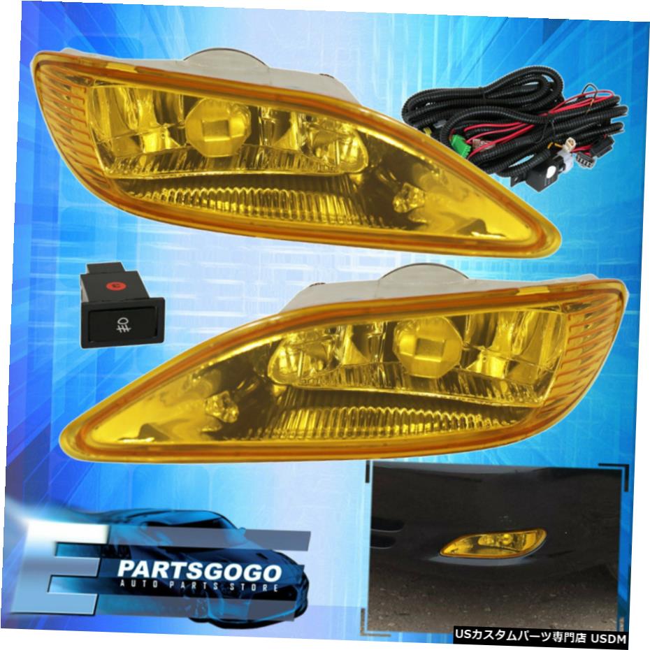 02 03ソラーラ/ 02-04カムリ/カローラ05から08 JDMバンパーイエローフォグライトランプのため For 02 03 Solara / 02-04 Camry / 05-08 Corolla JDM Bumper Yellow Fog Lights Lamp 【並行輸入品】