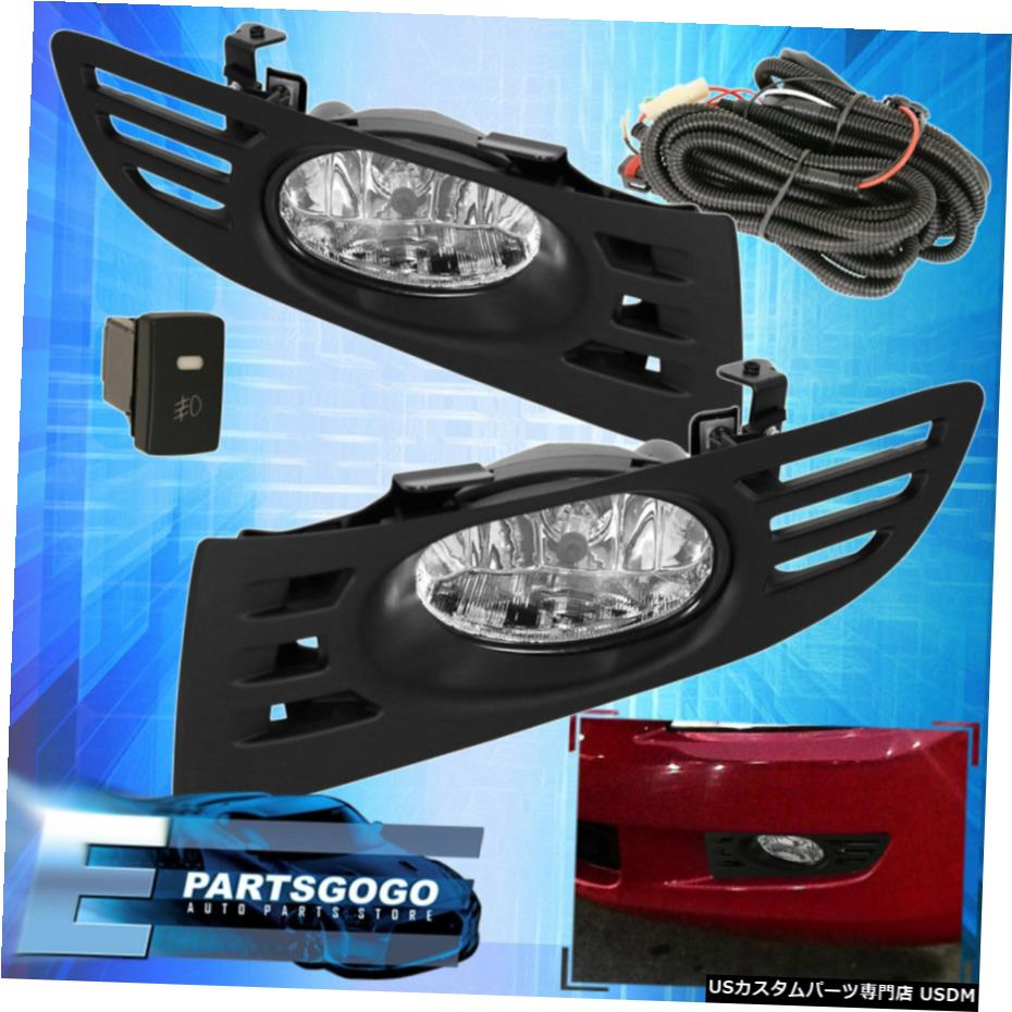03-05ホンダアコードクーペ2Doorための駆動フォグランプランプ+配線スイッチを煙 For 03-05 Honda Accord Coupe 2Door Smoke Driving Fog Lights Lamp + Wiring Switch 【並行輸入品】